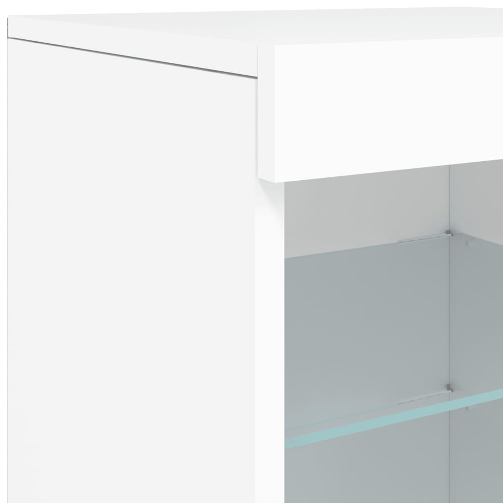 Dressoir met LED-verlichting 41x37x67 cm eikenkleurig