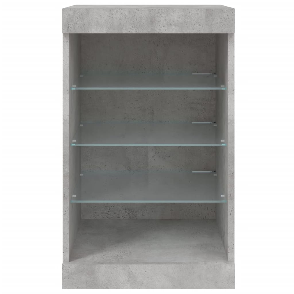 Dressoir met LED-verlichting 41x37x67 cm eikenkleurig