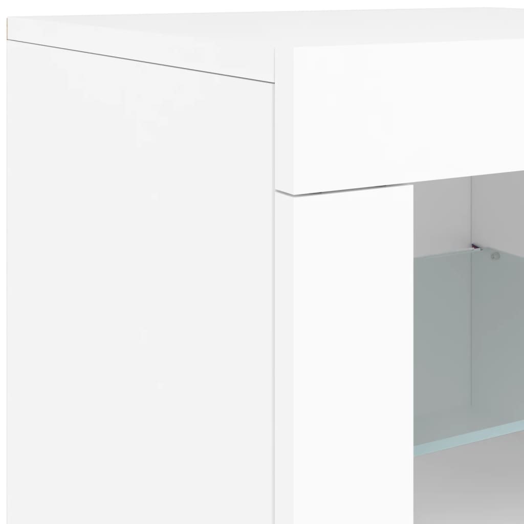 Dressoir met LED-verlichting 162x37x67 cm sonoma eikenkleurig