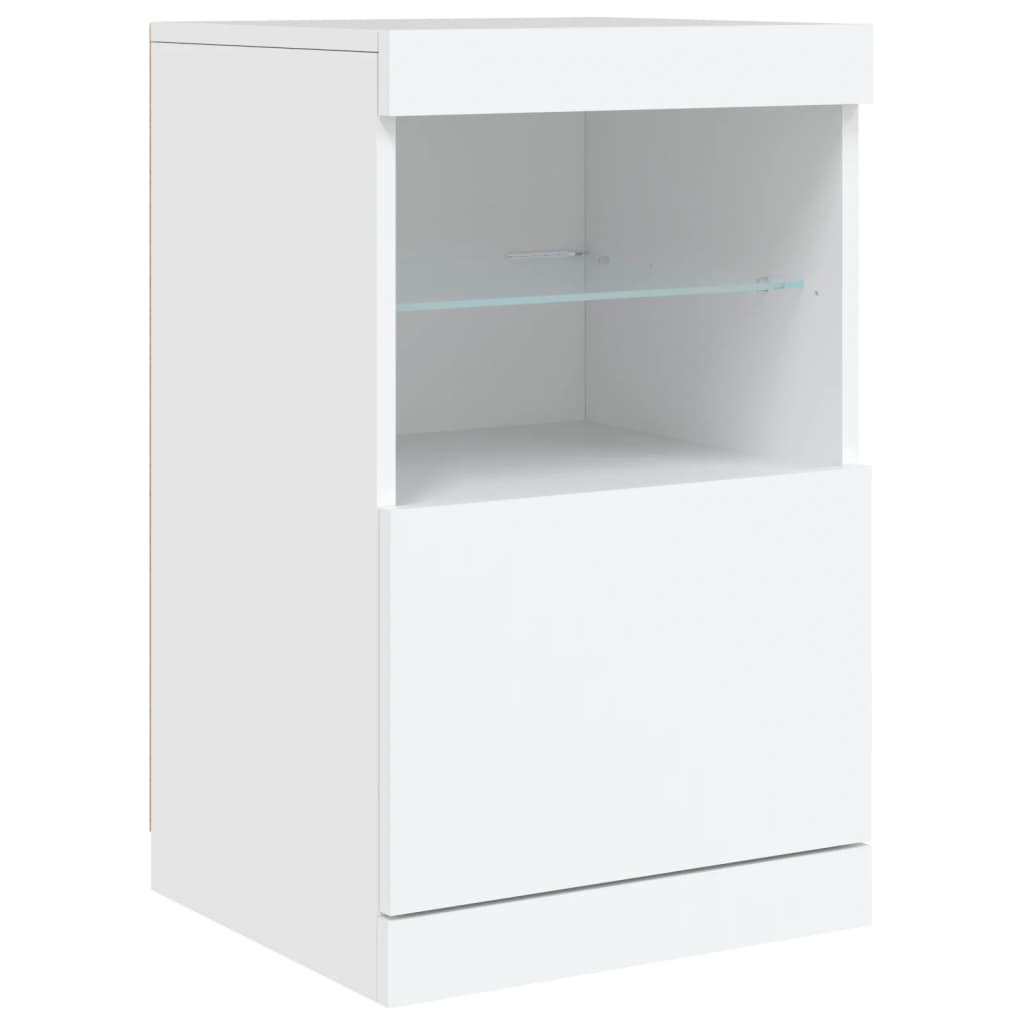 Dressoir met LED-verlichting 162x37x67 cm sonoma eikenkleurig