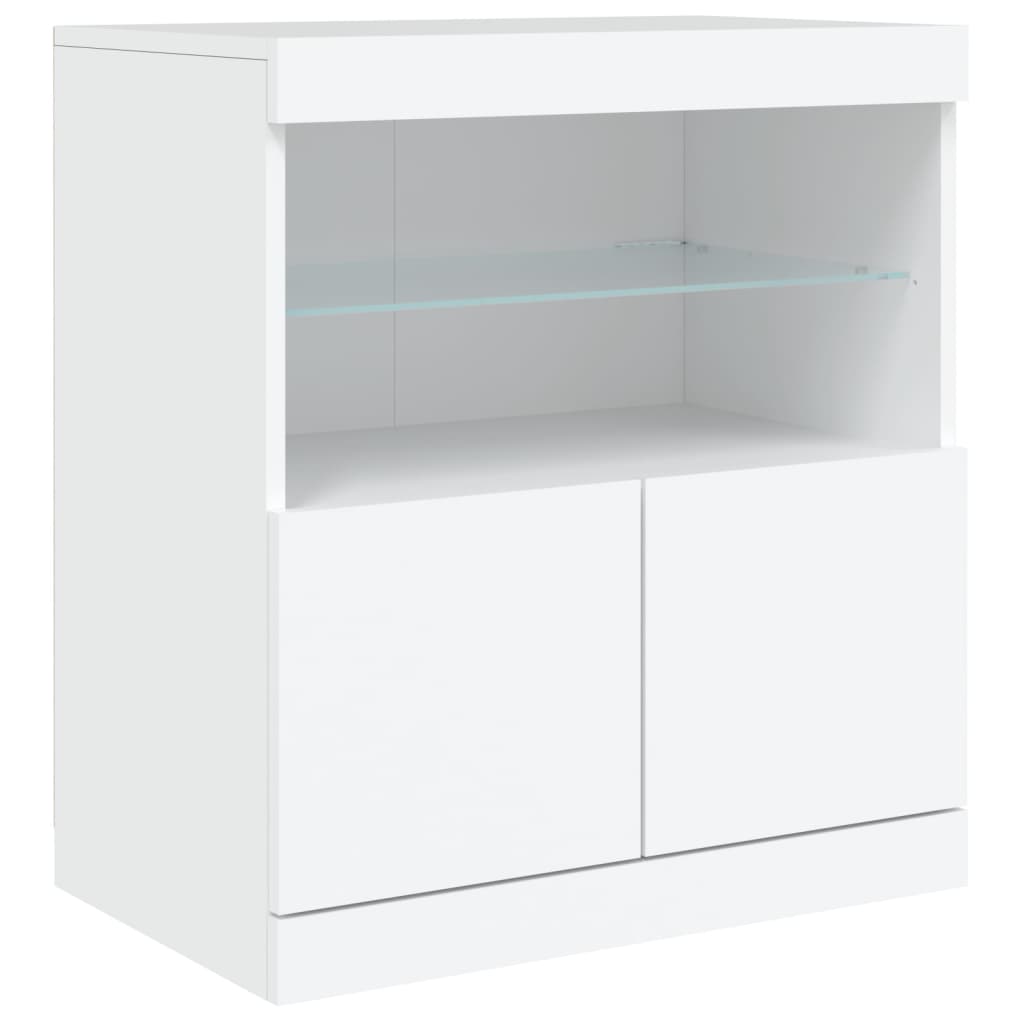 Dressoir met LED-verlichting 181,5x37x67 cm