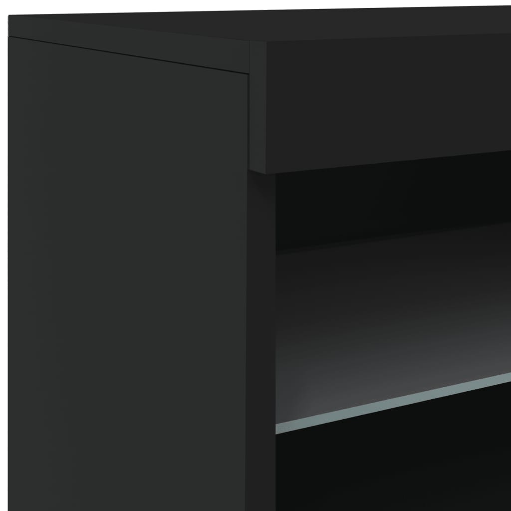 Dressoir met LED-verlichting 181,5x37x67 cm