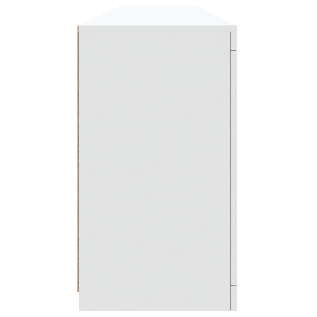 Dressoir met LED-verlichting 202x37x67 cm eikenkleurig