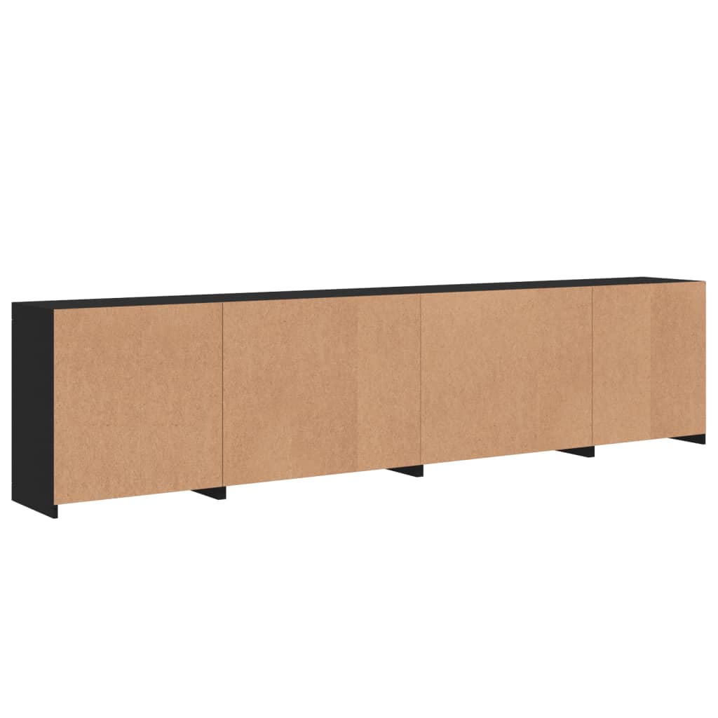 Dressoir met LED-verlichting 283,5x37x67 cm