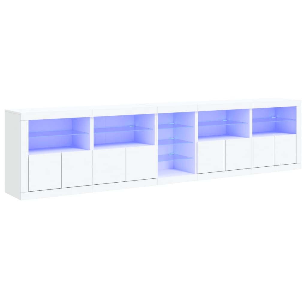 Dressoir met LED-verlichting 283x37x67 cm