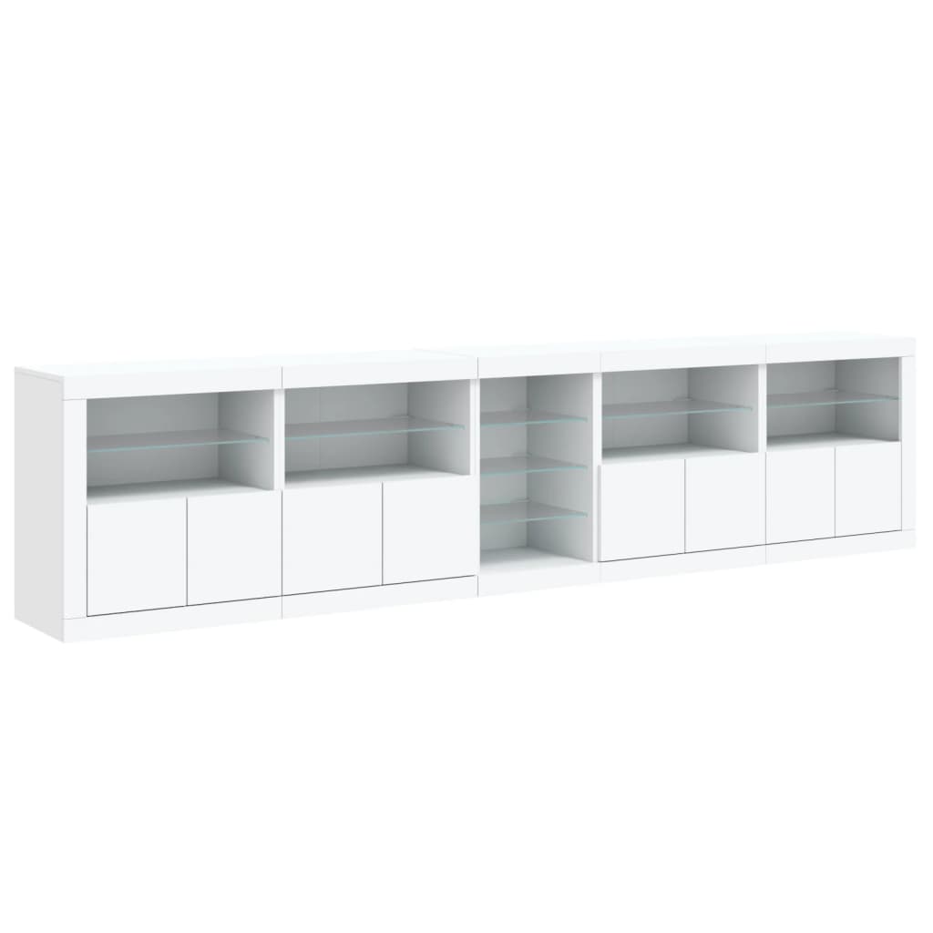 Dressoir met LED-verlichting 283x37x67 cm