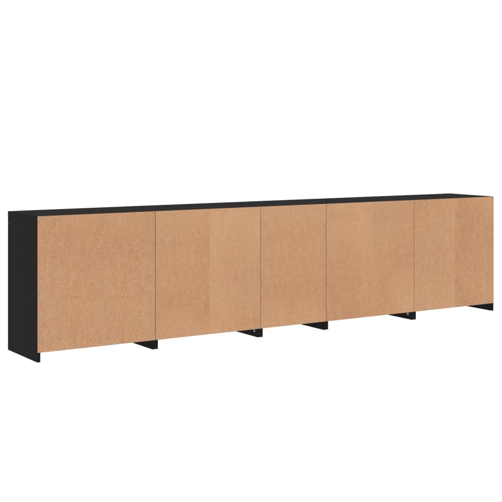 Dressoir met LED-verlichting 283x37x67 cm