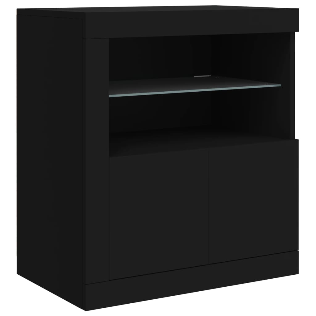 Dressoir met LED-verlichting 162x37x67 cm