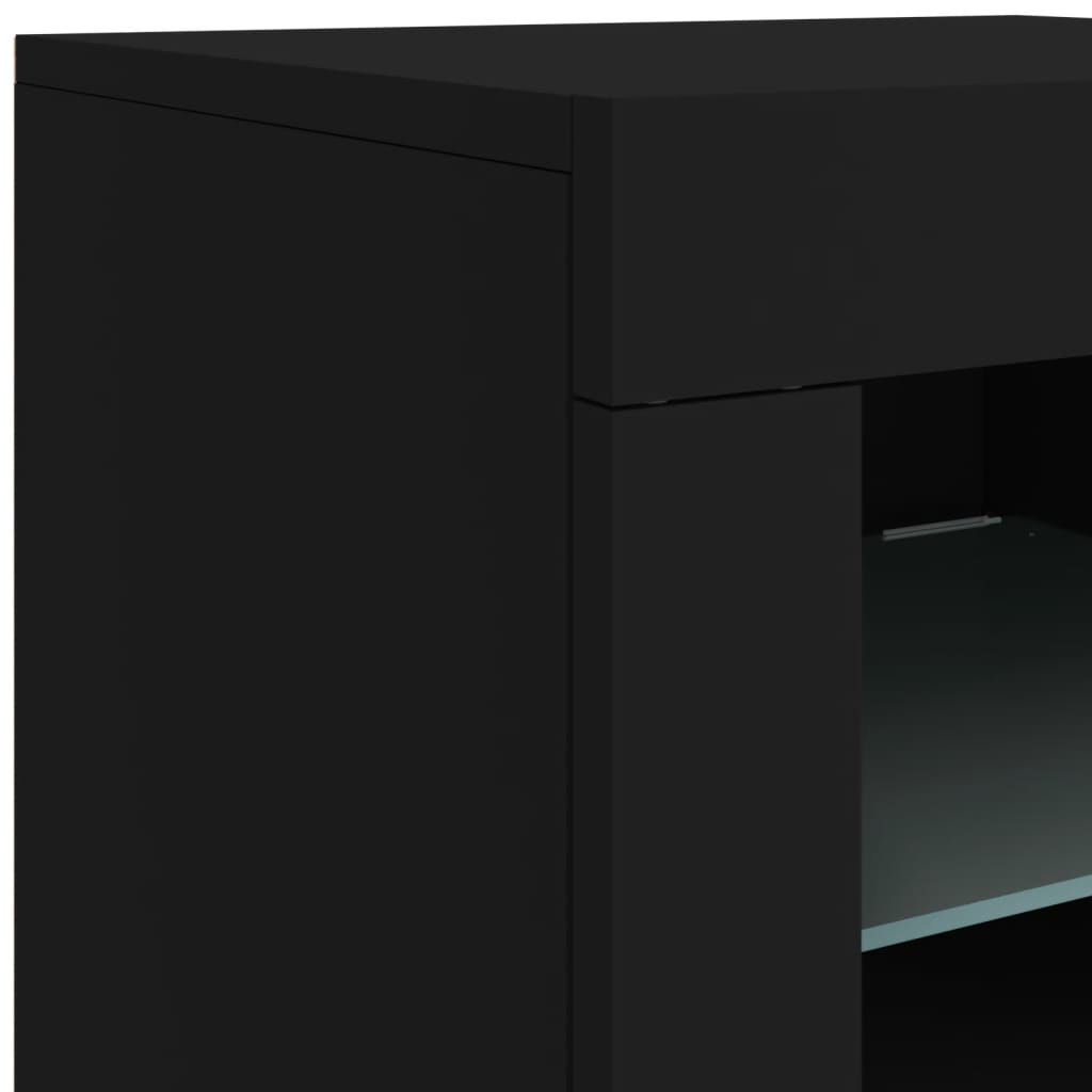 Dressoir met LED-verlichting 202x37x67 cm