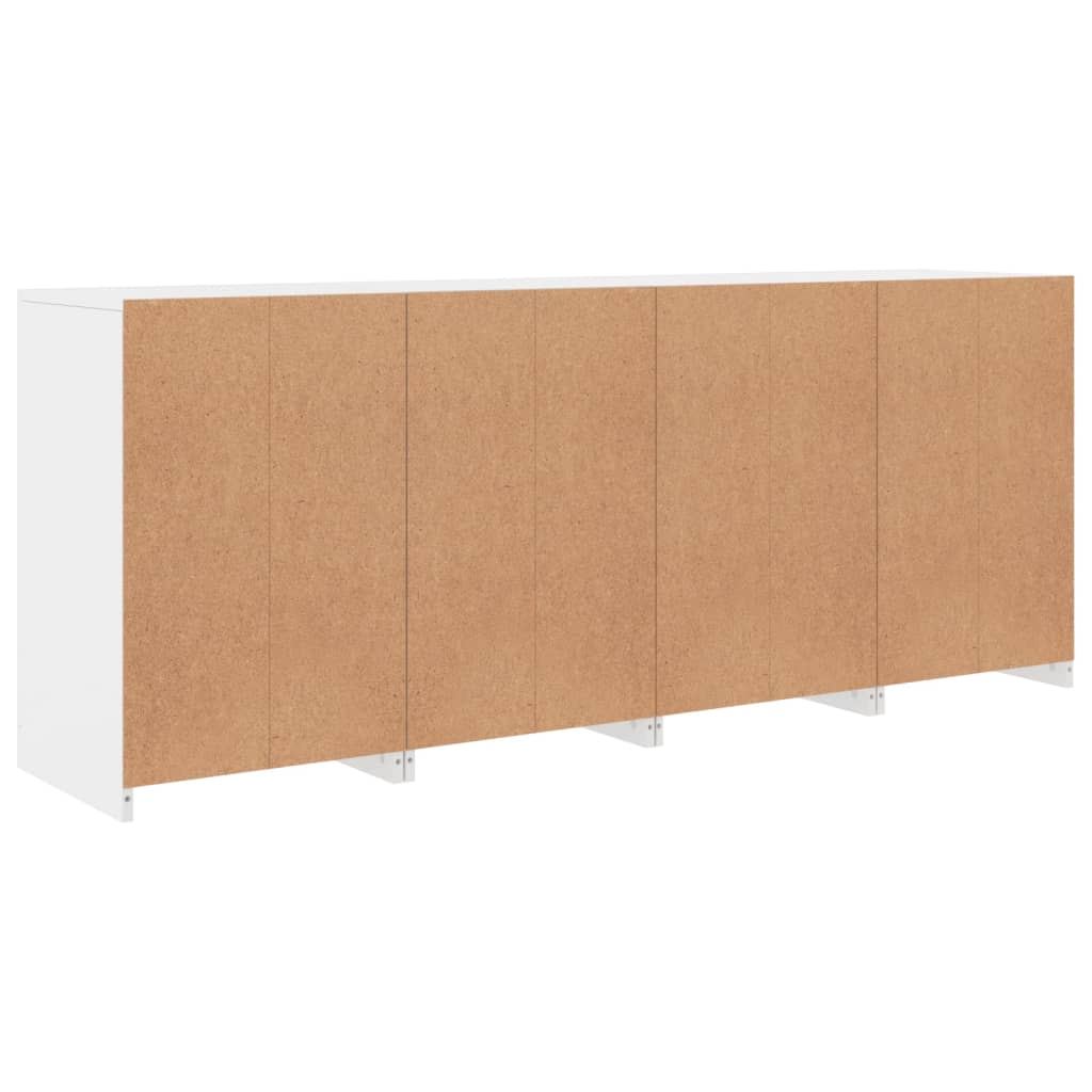 Dressoir met LED-verlichting 164x37x67 cm eikenkleurig