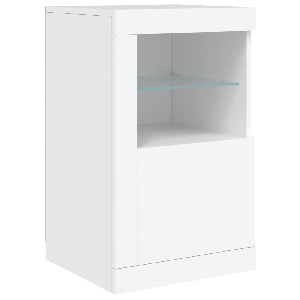 Dressoir met LED-verlichting 164x37x67 cm eikenkleurig