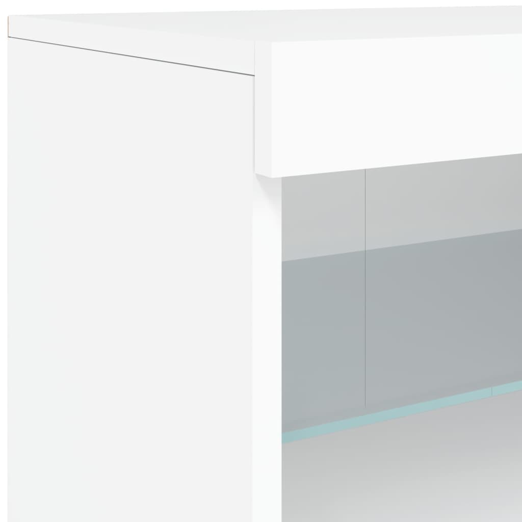 Dressoir met LED-verlichting 123x37x67 cm