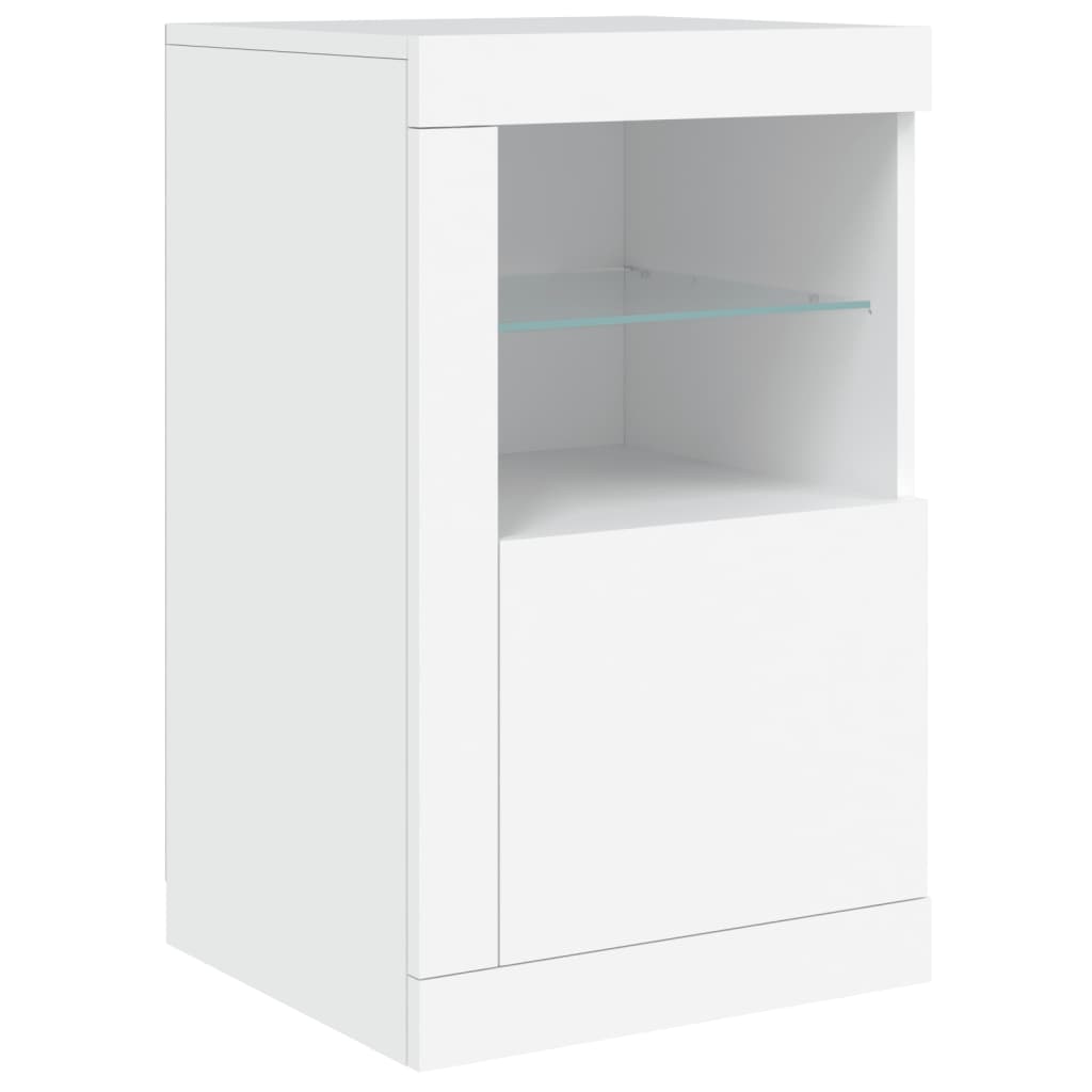 Dressoir met LED-verlichting 123x37x67 cm