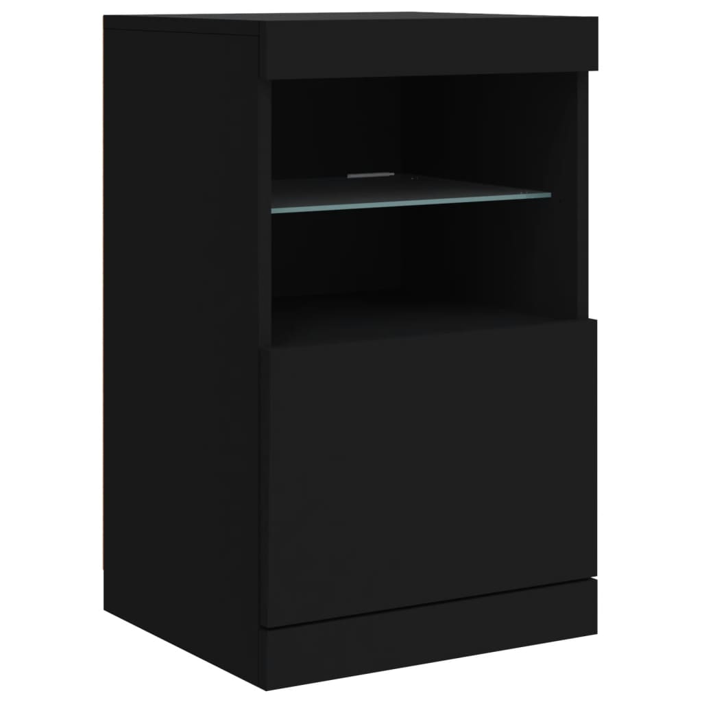 Dressoir met LED-verlichting 123x37x67 cm