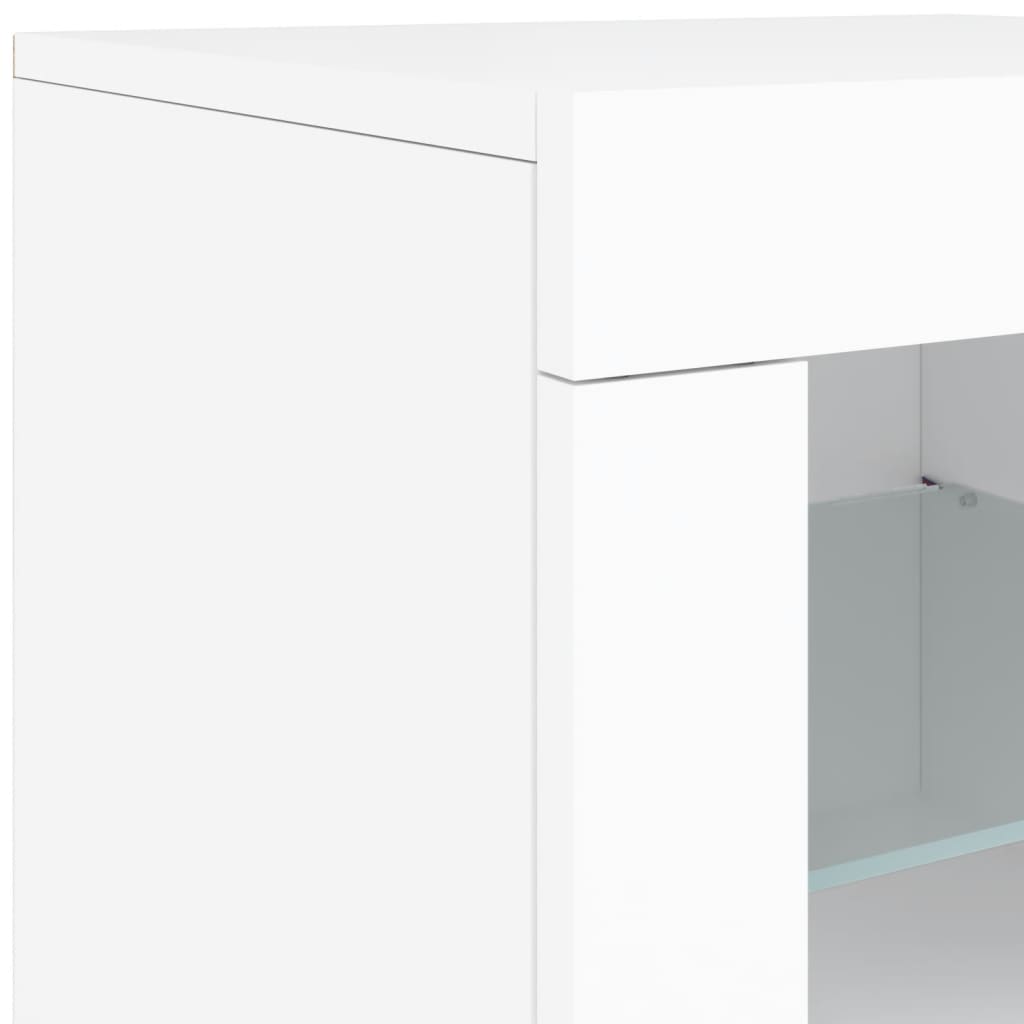 Dressoir met LED-verlichting 142,5x37x67 cm