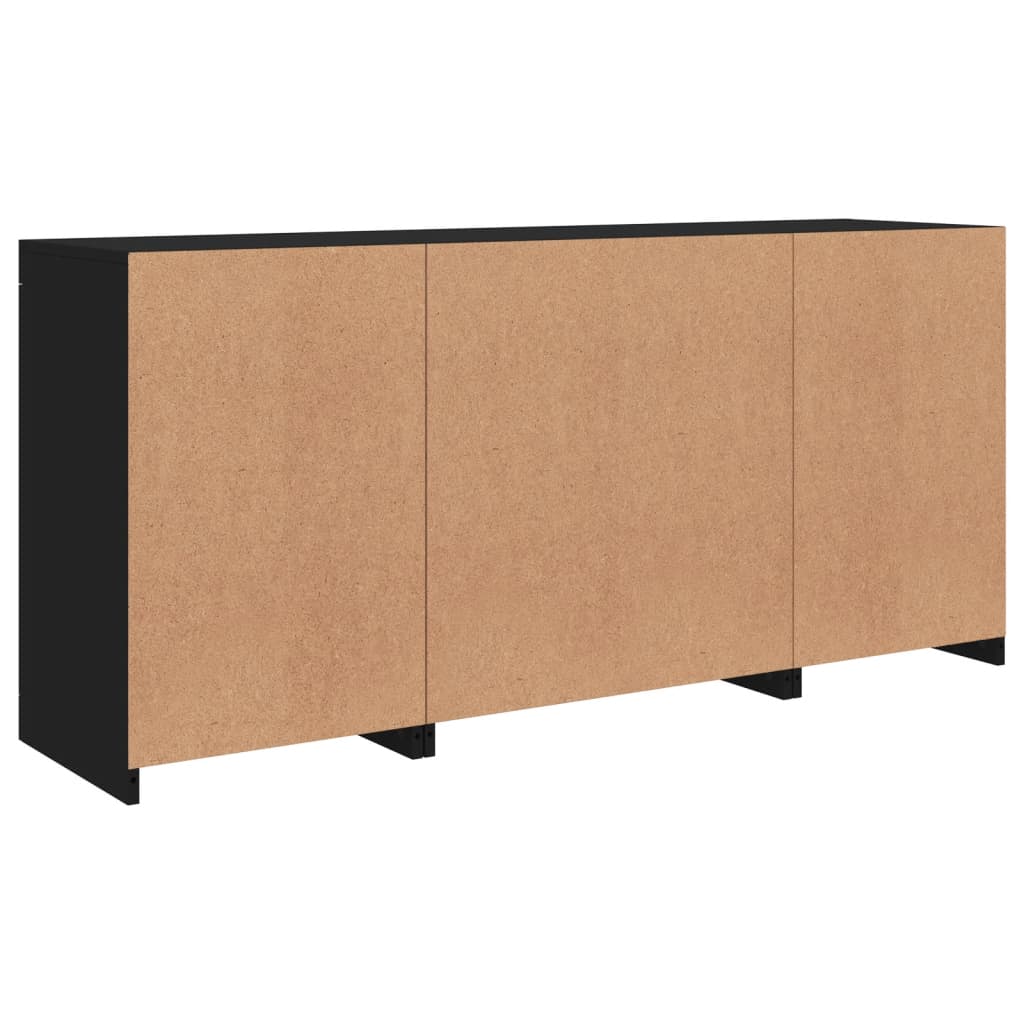 Dressoir met LED-verlichting 142,5x37x67 cm