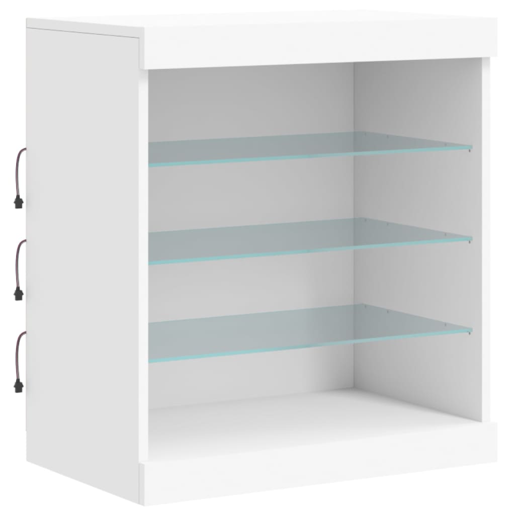 Dressoir met LED-verlichting 142,5x37x67 cm