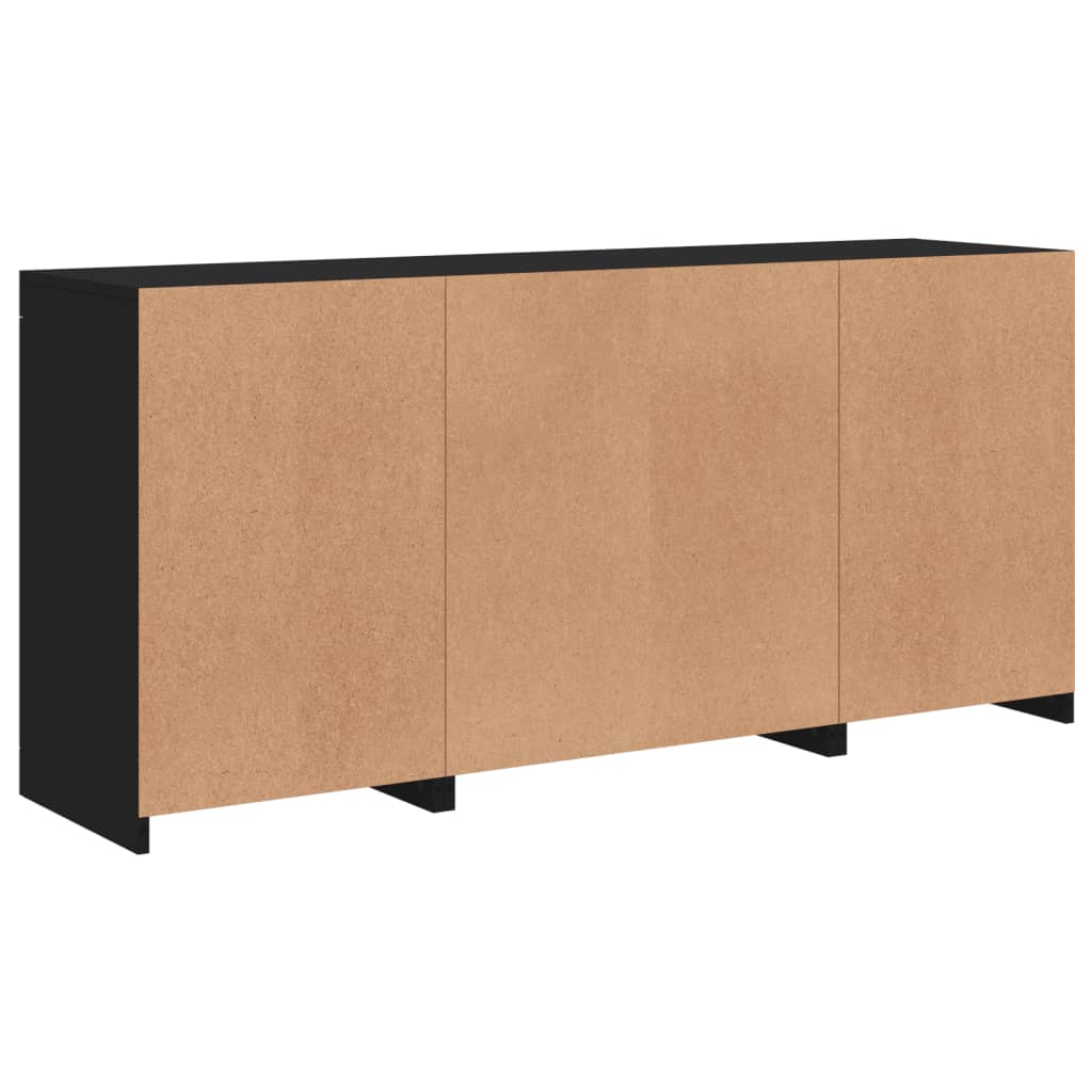 Dressoir met LED-verlichting 142,5x37x67 cm