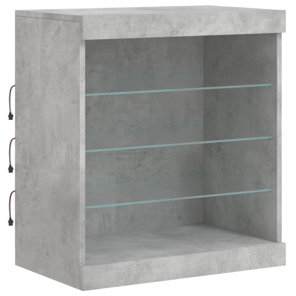 Dressoir met LED-verlichting 142,5x37x67 cm