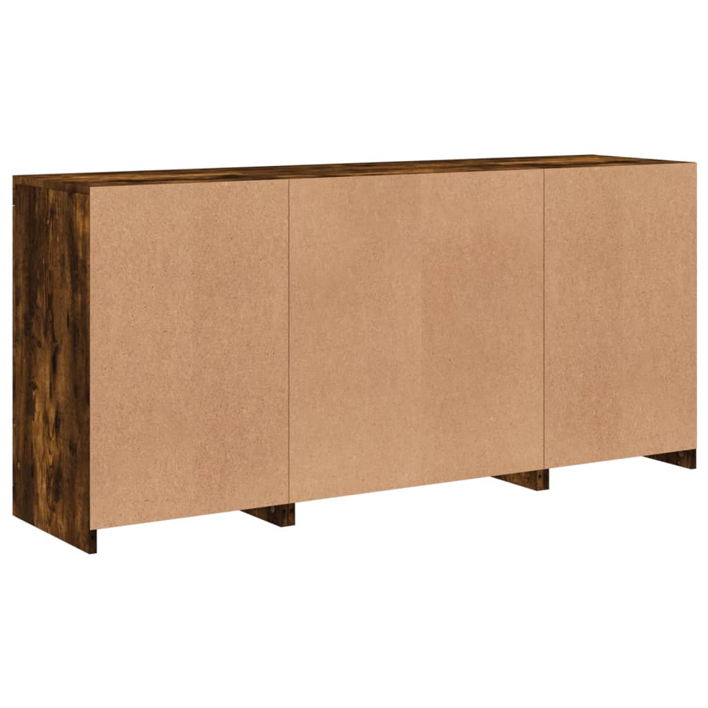 Dressoir met LED-verlichting 142,5x37x67 cm