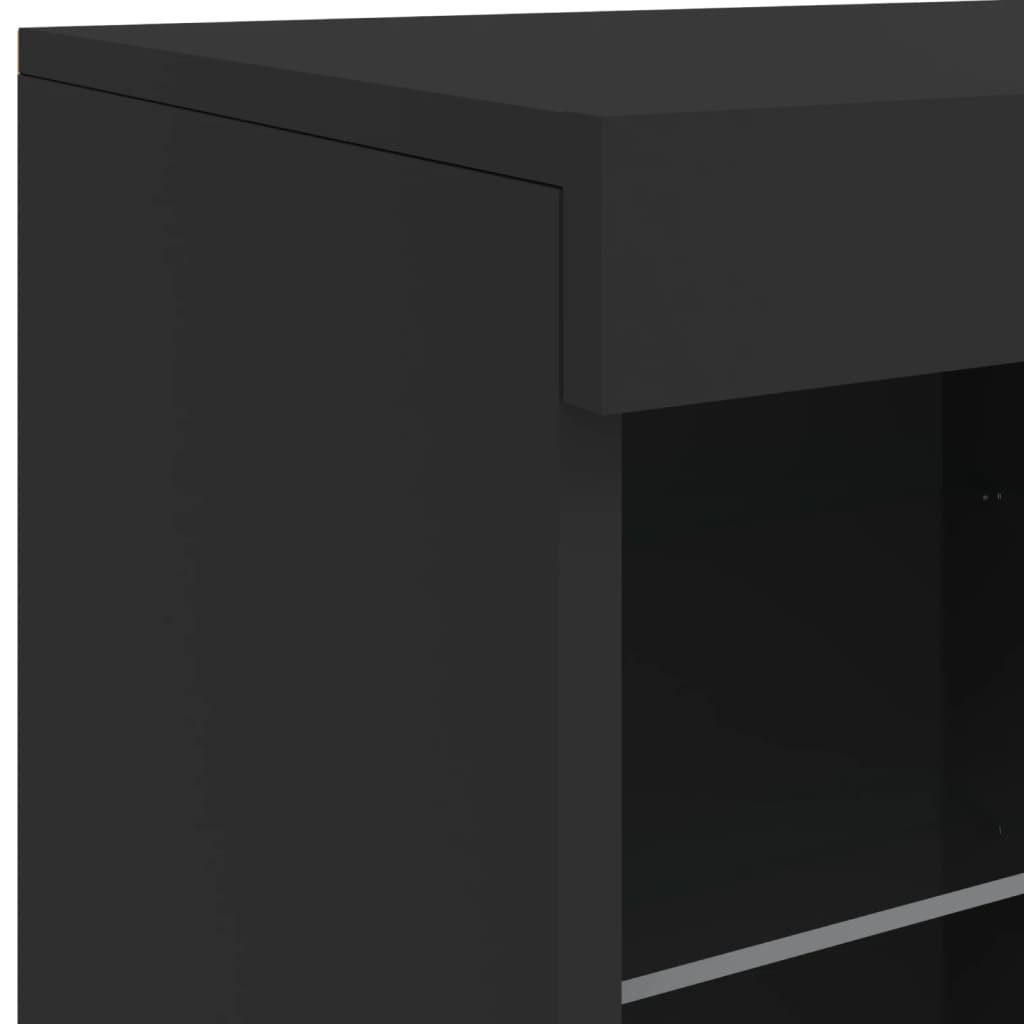 Dressoir met LED-verlichting 163x37x67 cm