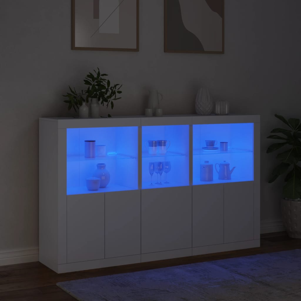 Dressoir met LED-verlichting 162x37x100 cm