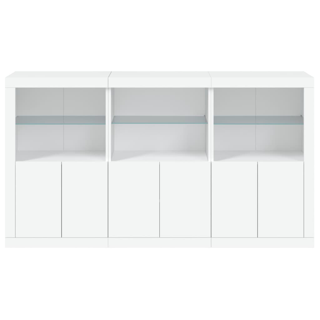 Dressoir met LED-verlichting 181,5x37x100 cm