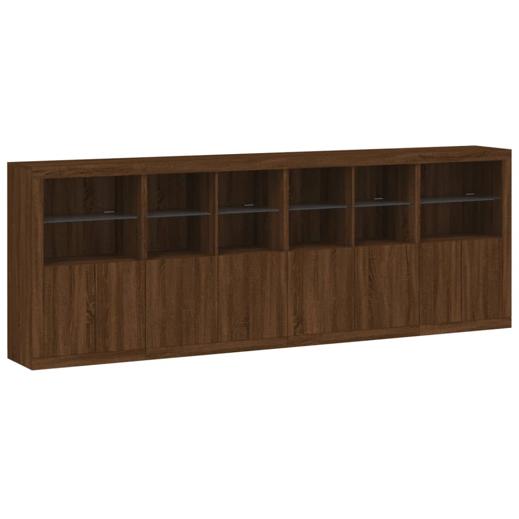 Dressoir met LED-verlichting 283x37x100 cm