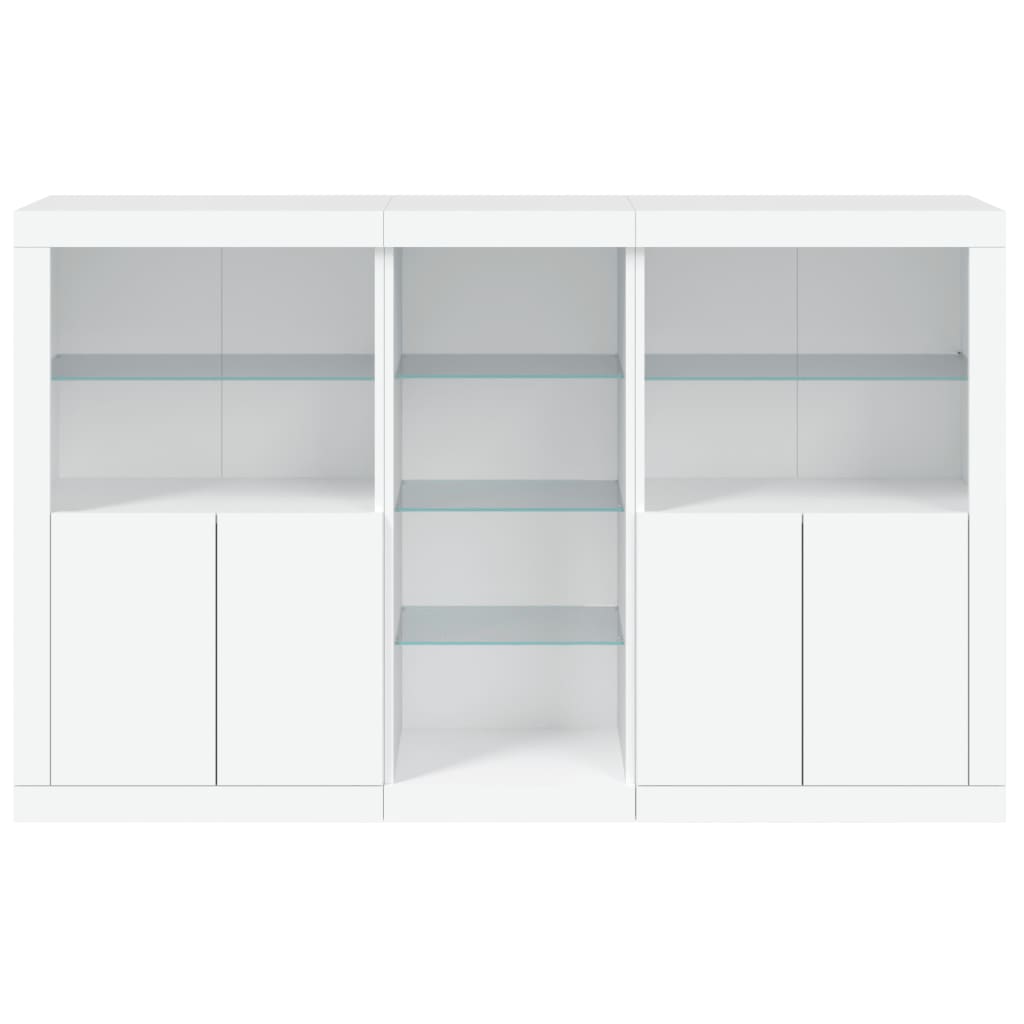 Dressoir met LED-verlichting 162x37x100 cm