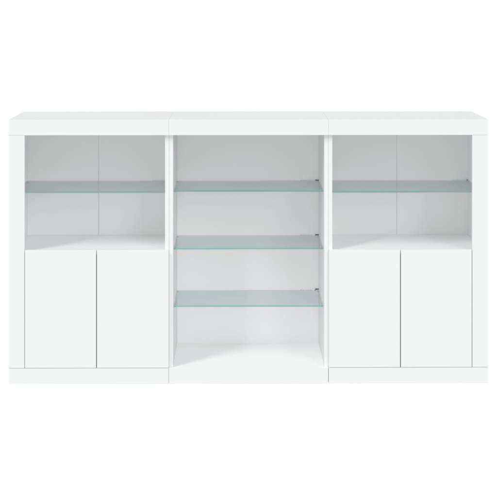 Dressoir met LED-verlichting 181,5x37x100 cm