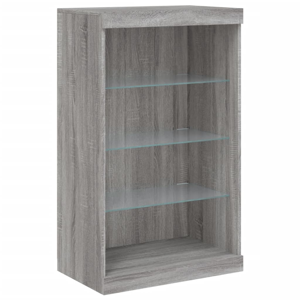 Dressoir met LED-verlichting 181,5x37x100 cm