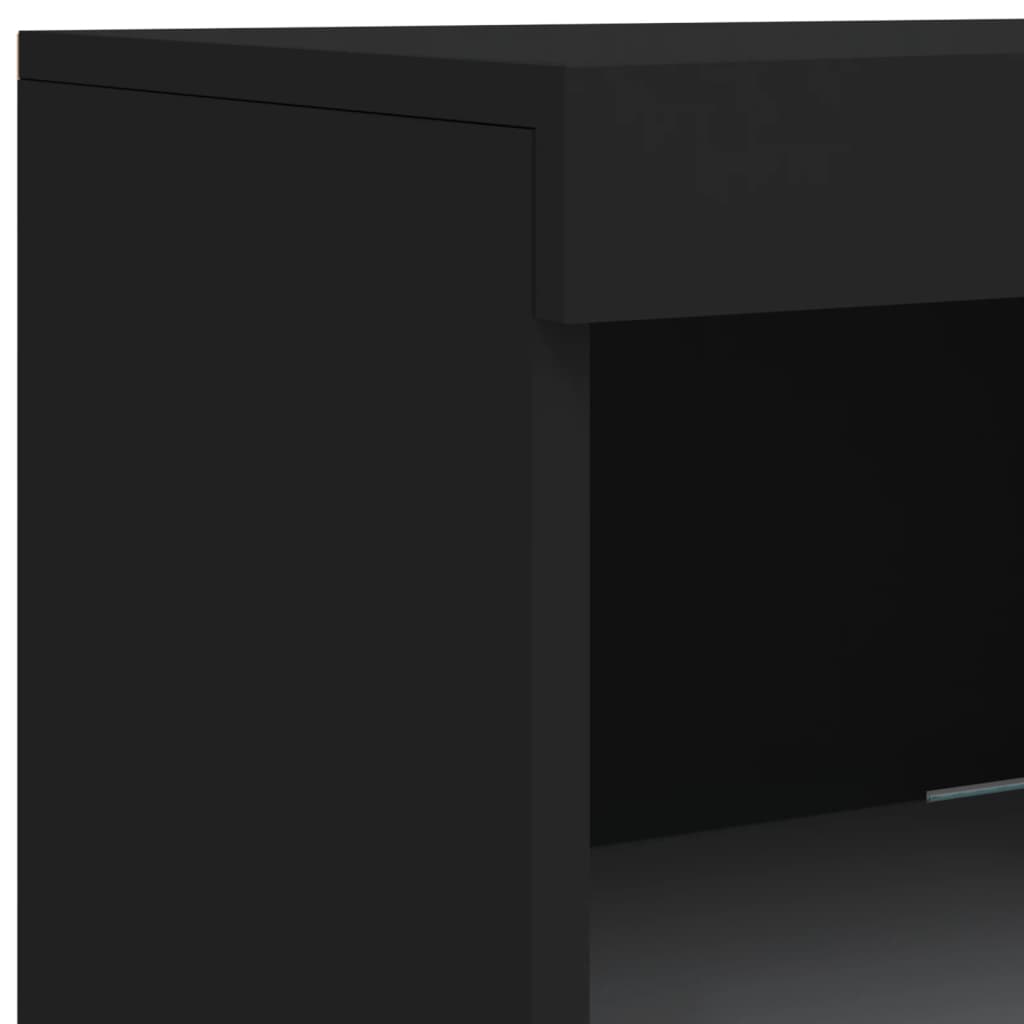 Dressoir met LED-verlichting 202x37x100 cm