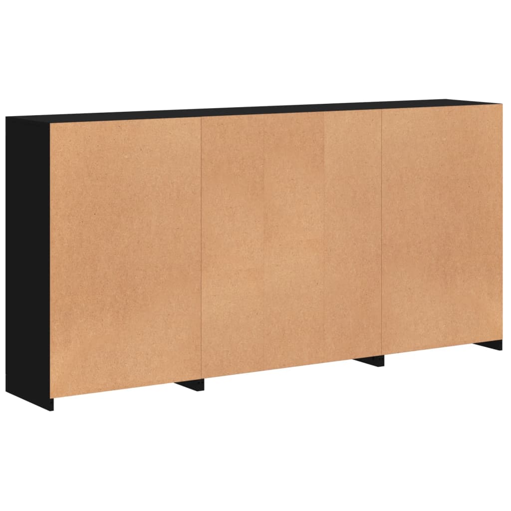 Dressoir met LED-verlichting 202x37x100 cm