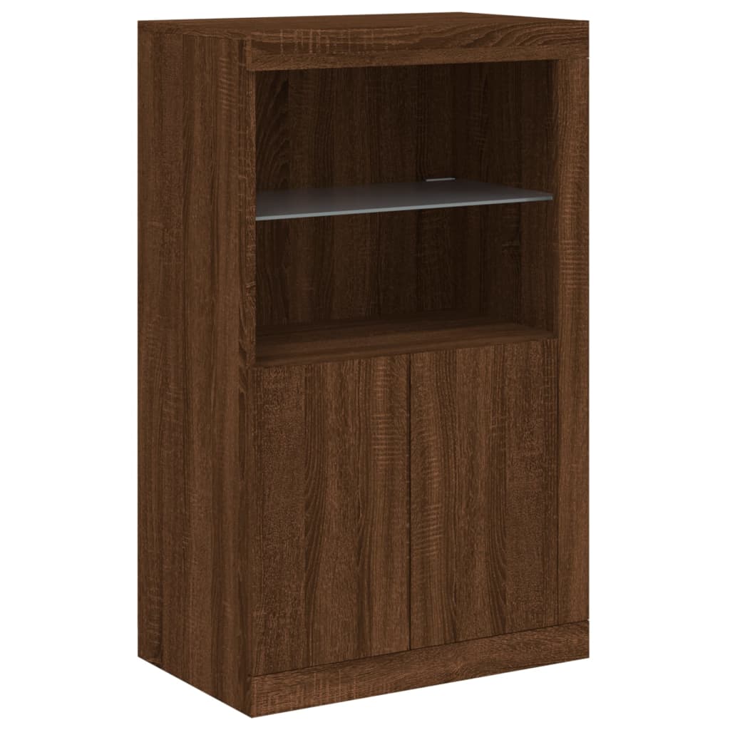 Dressoir met LED-verlichting 202x37x100 cm