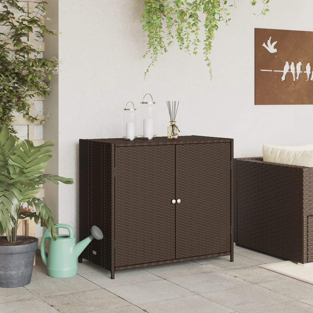 Tuinkast 83x45x76 cm poly rattan