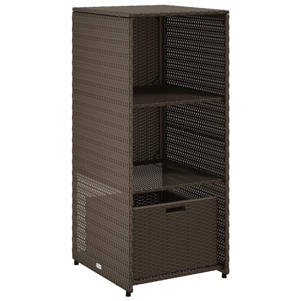 Tuinkast 50x55x115 cm poly rattan