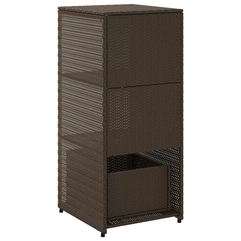 Tuinkast 50x55x115 cm poly rattan