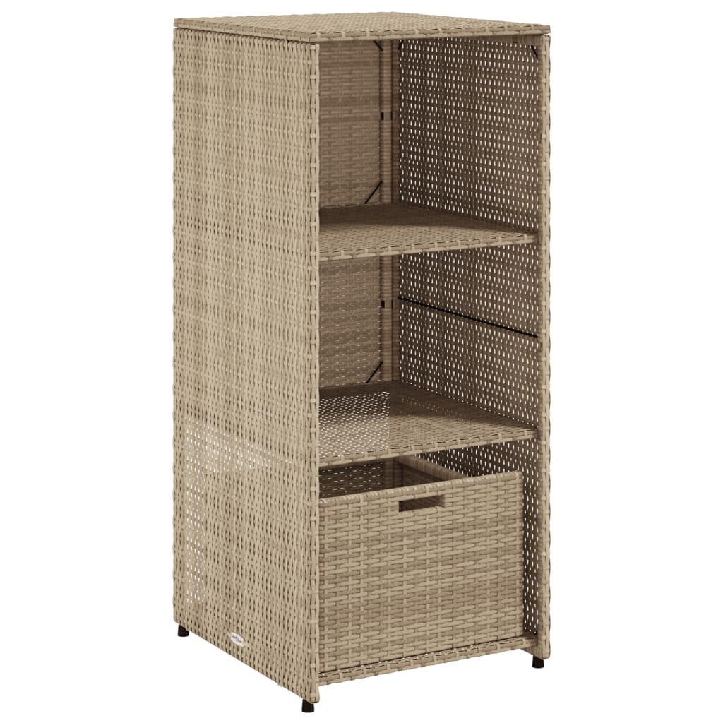 Tuinkast 50x55x115 cm poly rattan