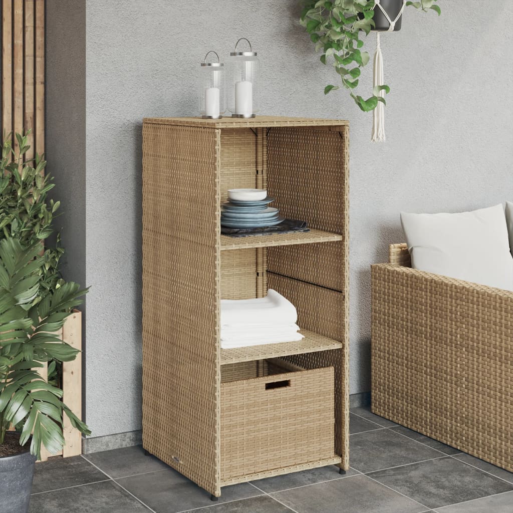 Tuinkast 50x55x115 cm poly rattan