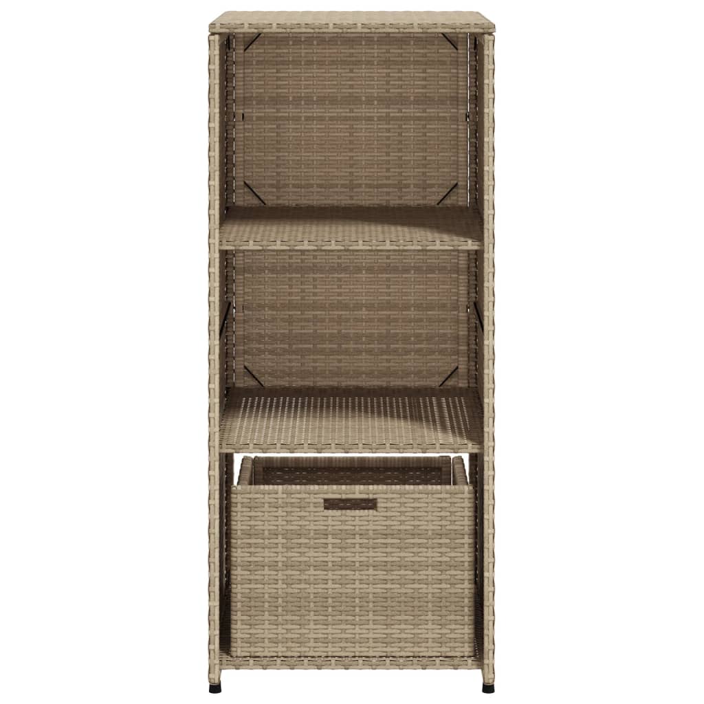 Tuinkast 50x55x115 cm poly rattan