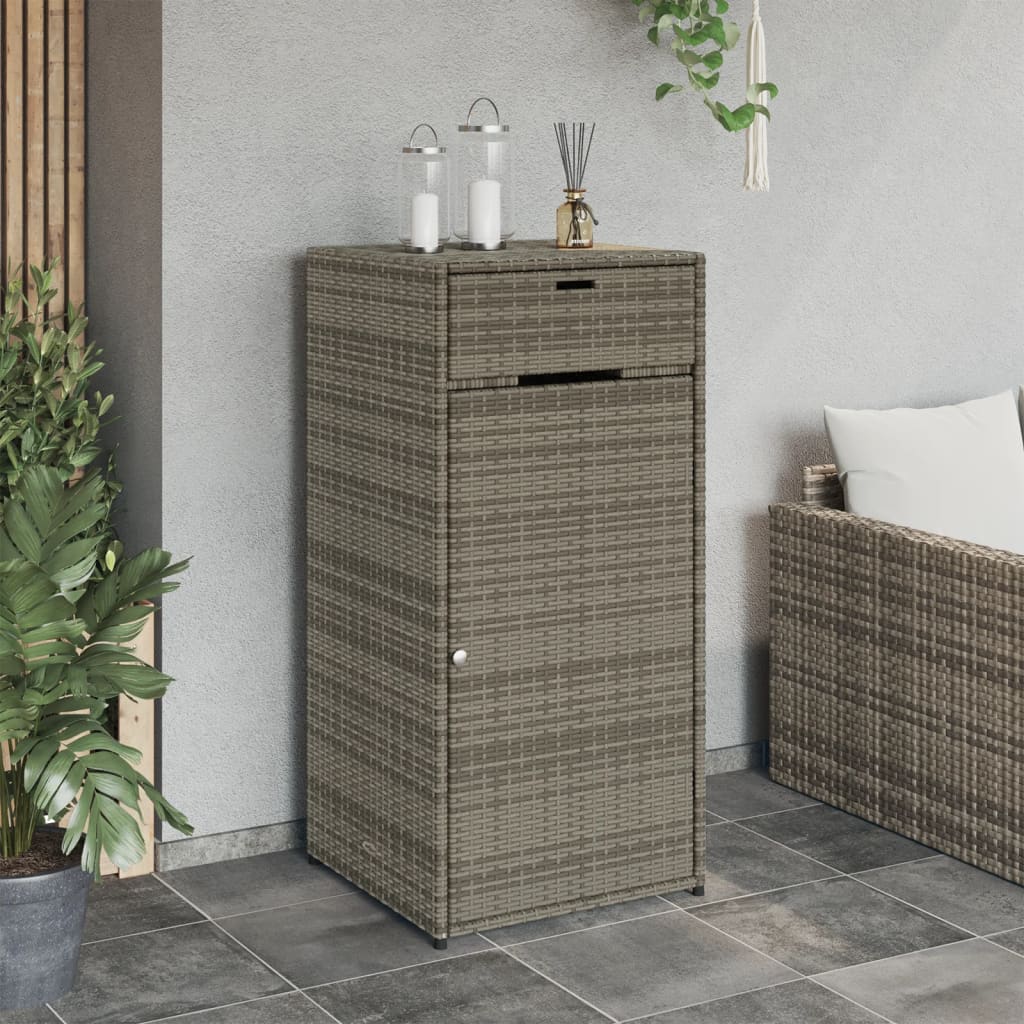 Tuinkast 105x55x113 cm poly rattan