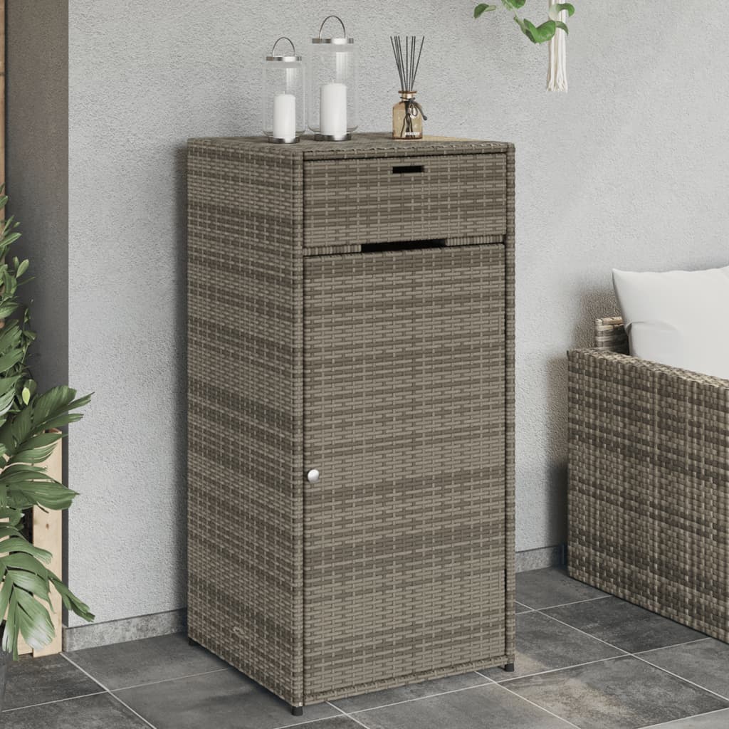 Tuinkast 105x55x113 cm poly rattan