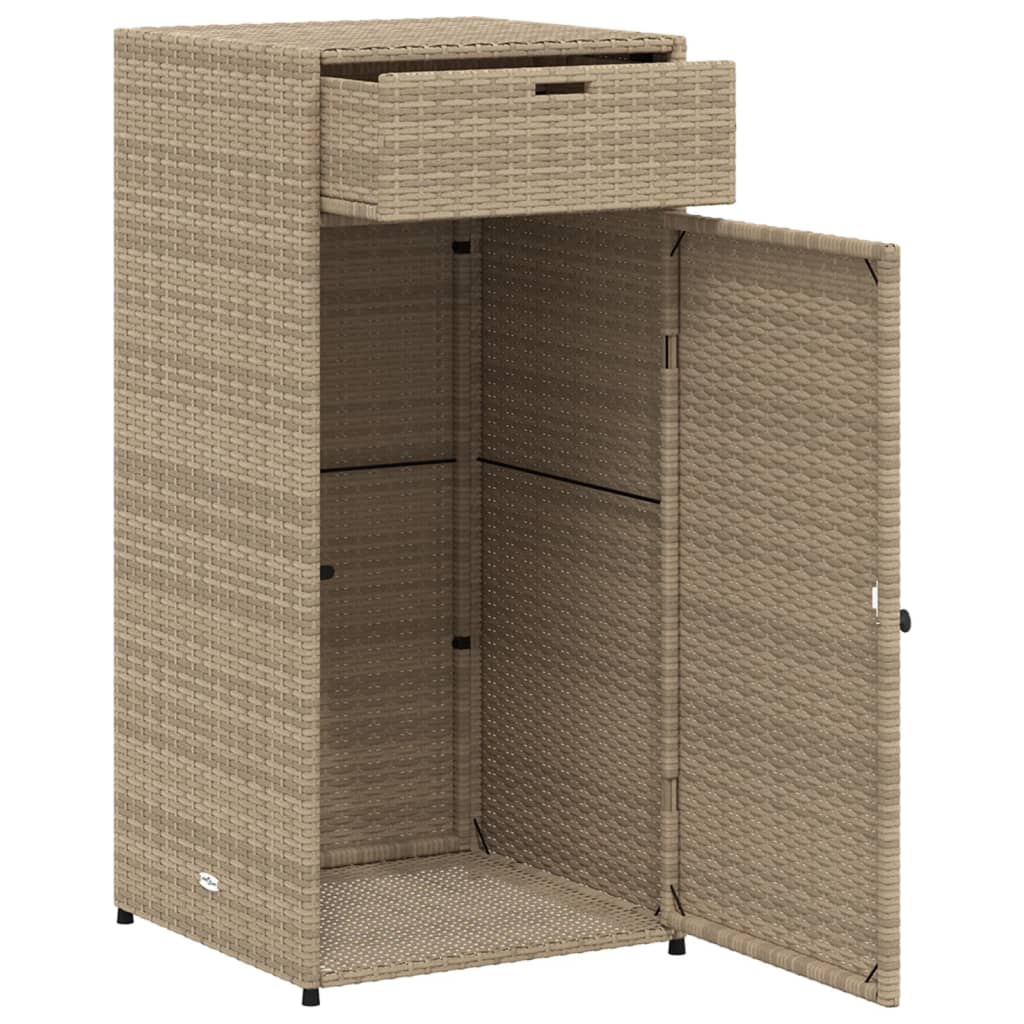 Tuinkast 105x55x113 cm poly rattan