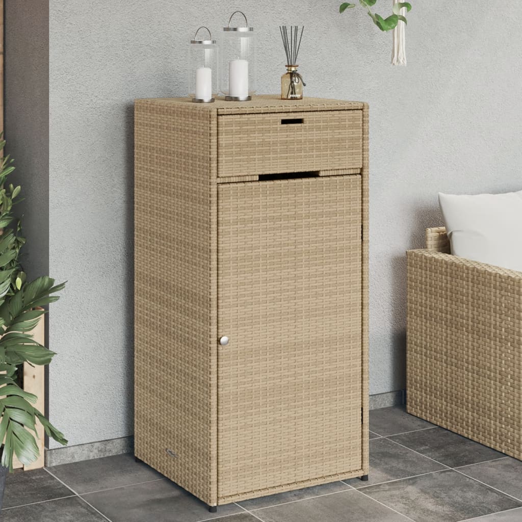 Tuinkast 105x55x113 cm poly rattan