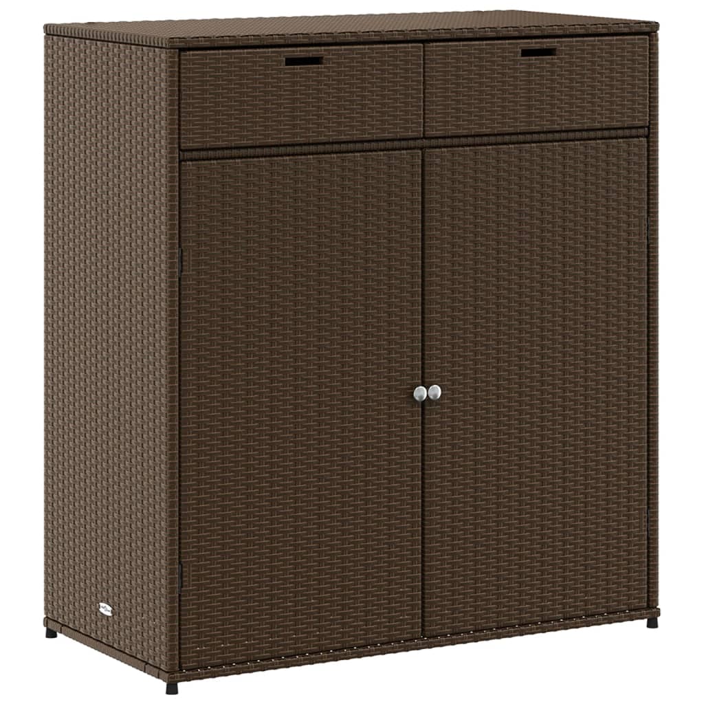 Tuinkast 105x55x113 cm poly rattan