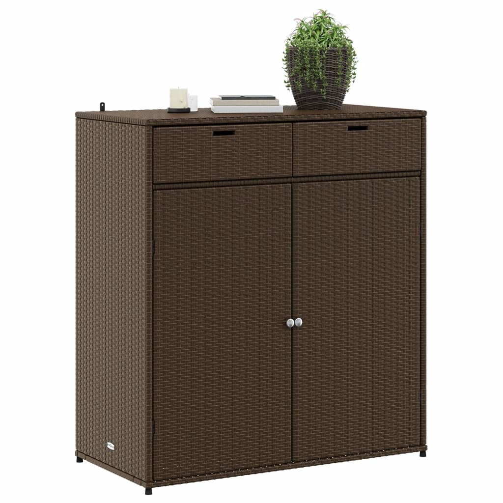 Tuinkast 105x55x113 cm poly rattan