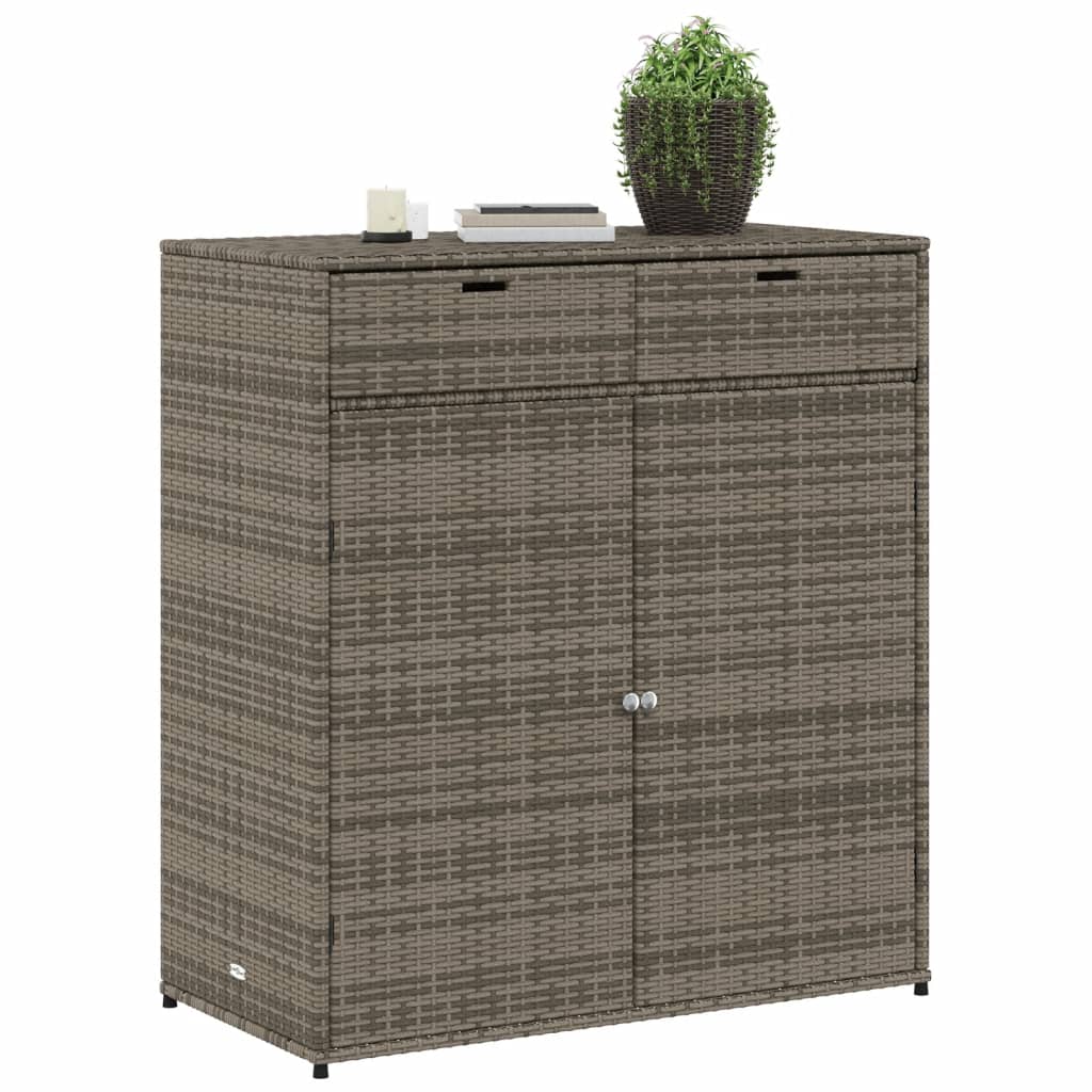 Tuinkast 105x55x113 cm poly rattan