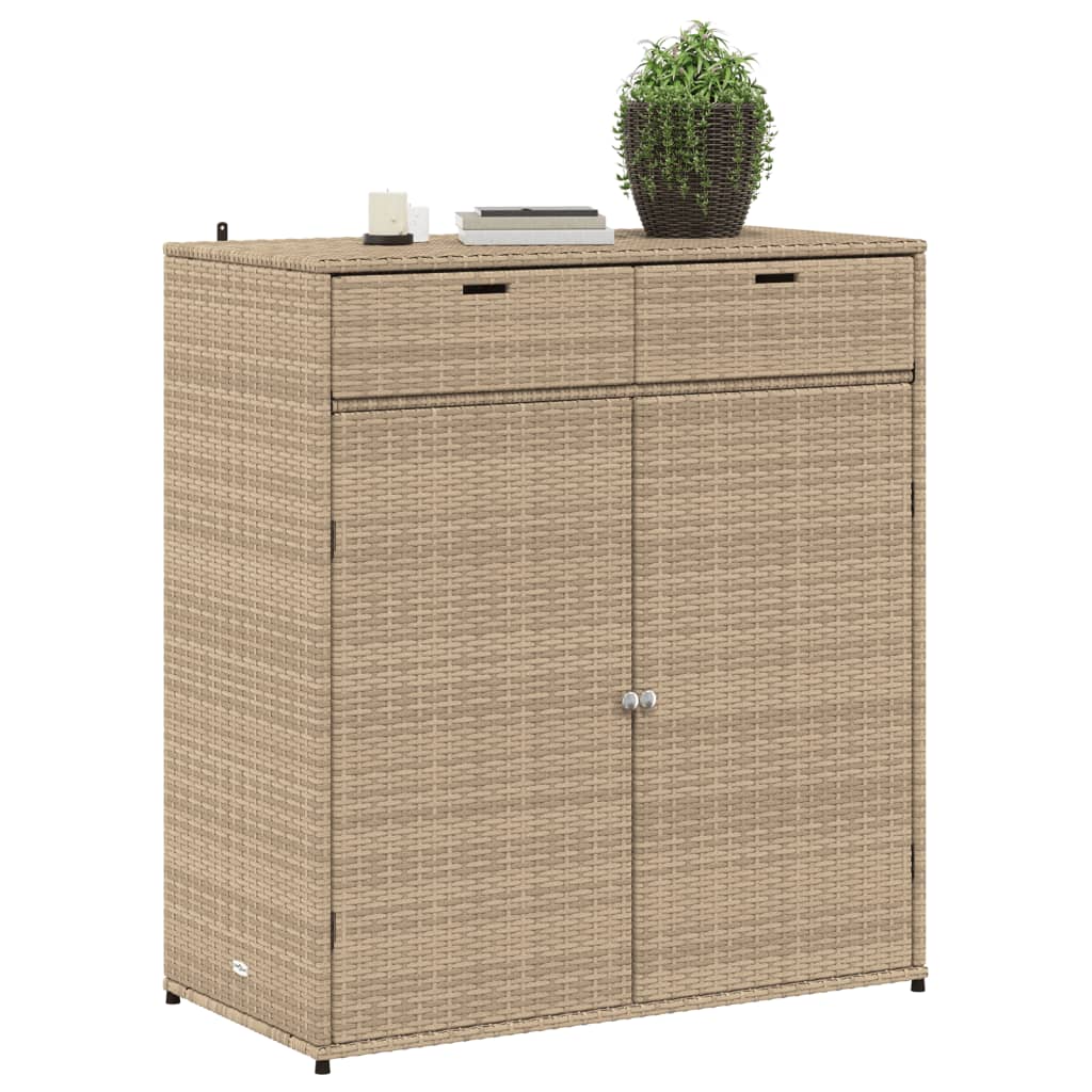 Tuinkast 105x55x113 cm poly rattan