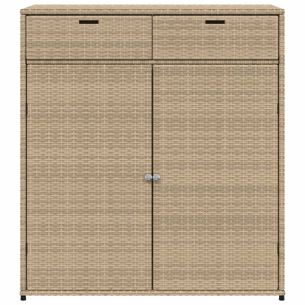 Tuinkast 105x55x113 cm poly rattan