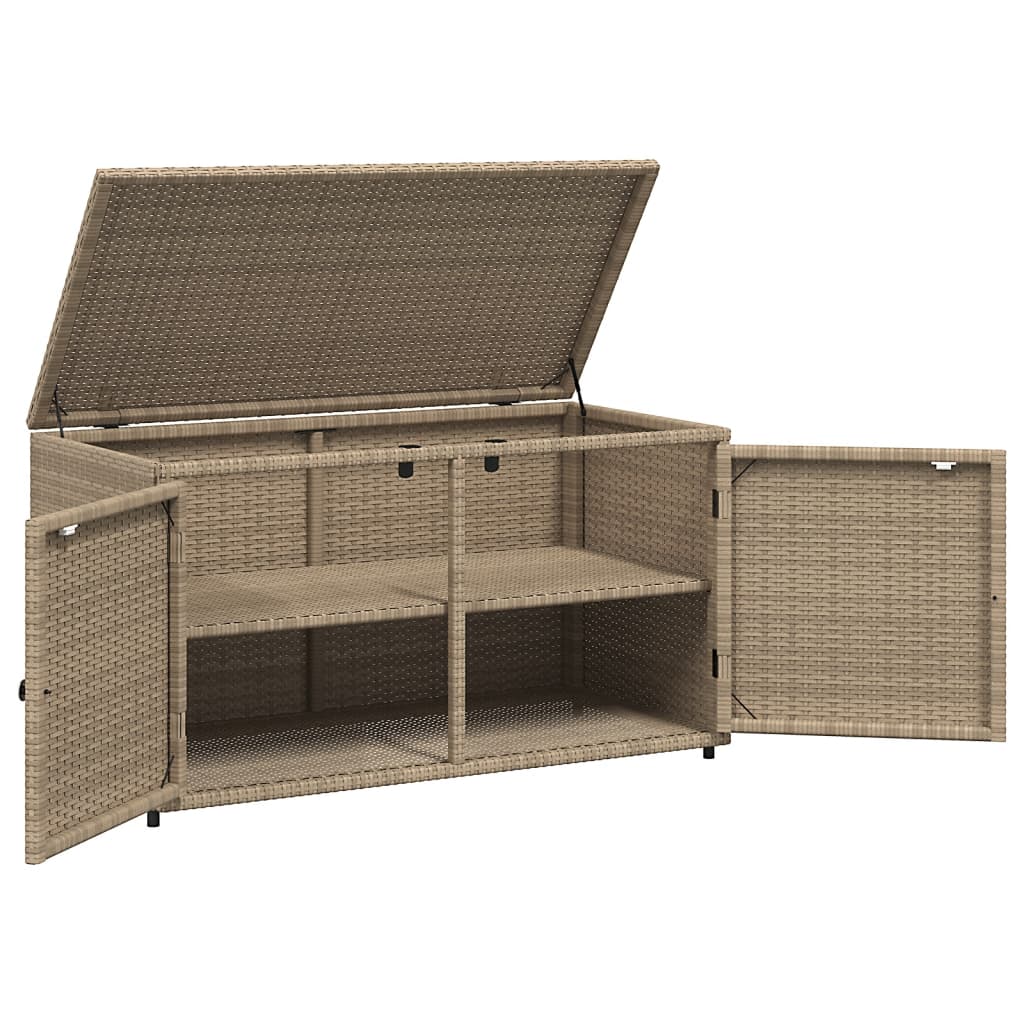 Tuinkast 110x55x60,5 cm poly rattan